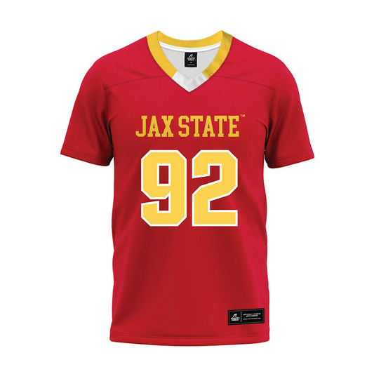 Jax State - NCAA Football : Talan Carter - Red Premium Football Jersey-0