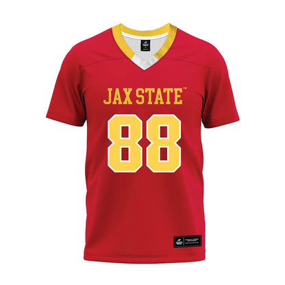 Jax State - NCAA Football : Kam Bell - Red Premium Football Jersey-0