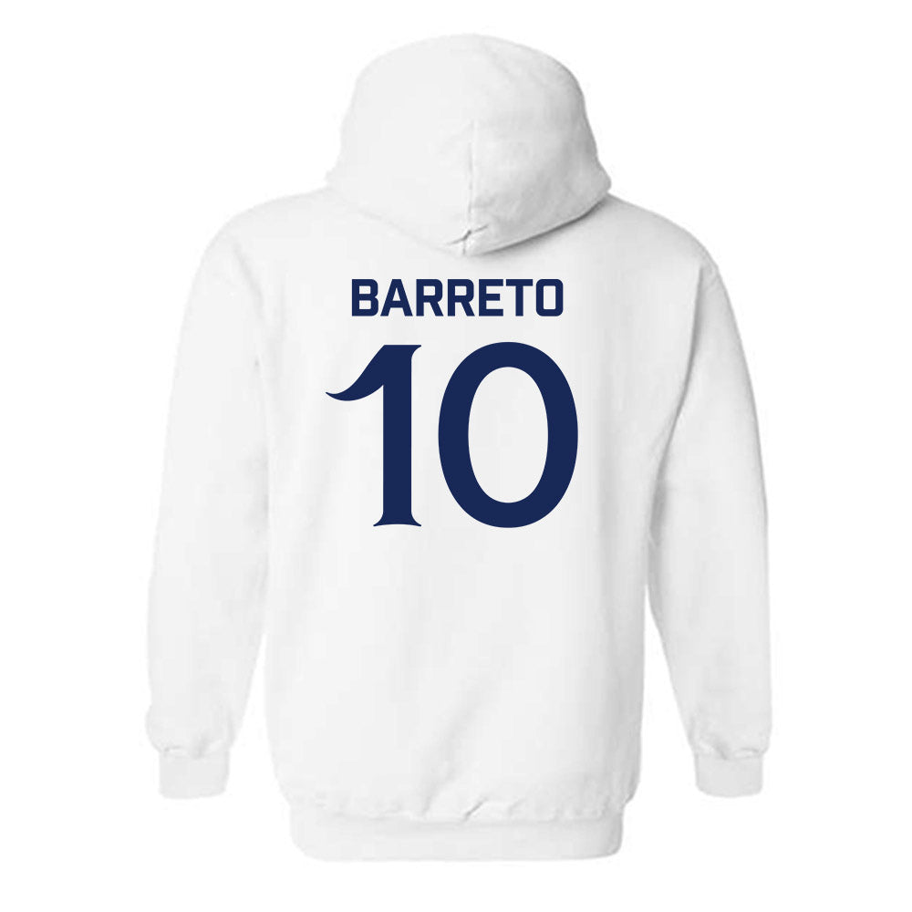  Queens - NCAA Women's Basketball : Ana Barreto - Classic Shersey Hooded Sweatshirt-1