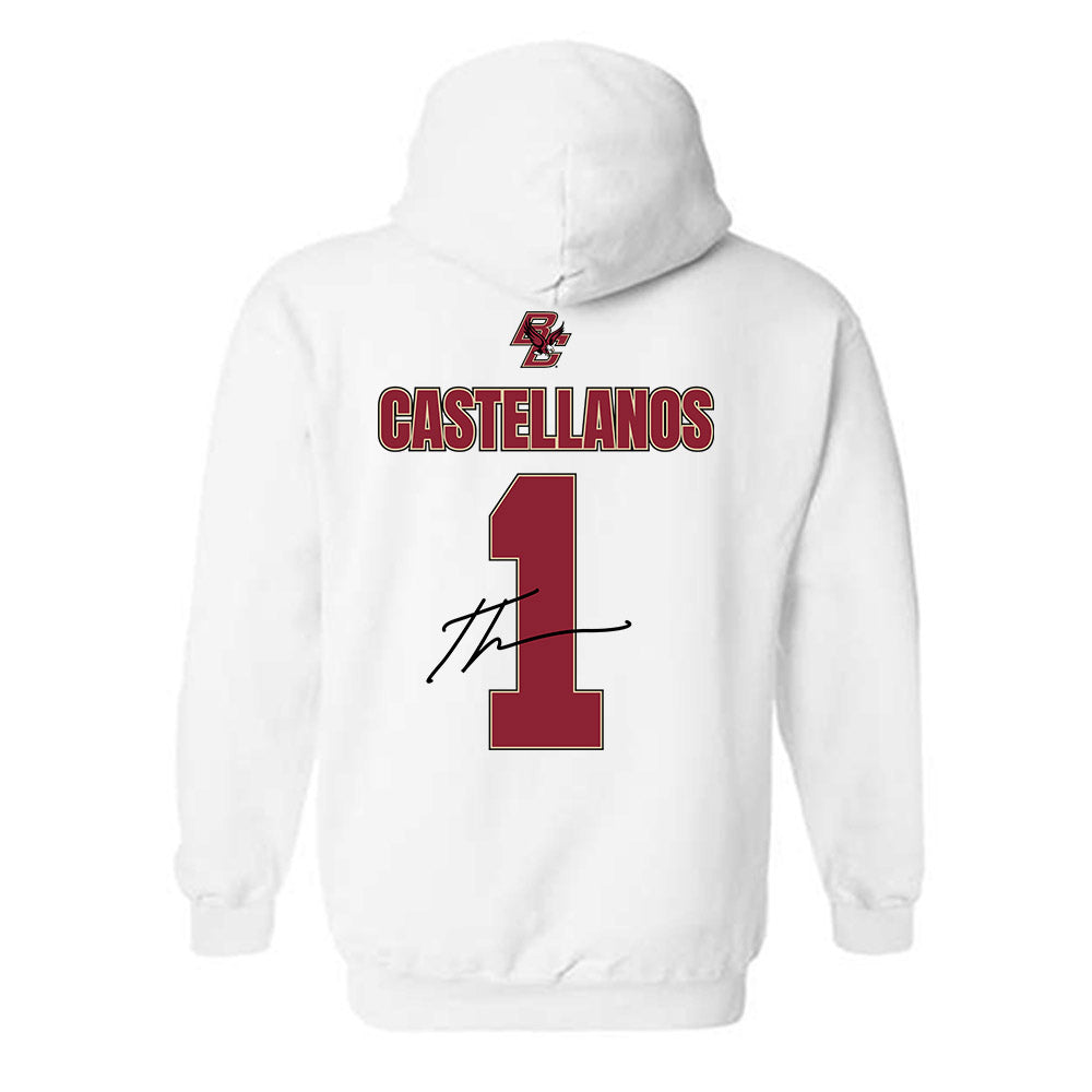 Boston College - NCAA Football : Thomas Castellanos - Classic Shersey Hooded Sweatshirt-1