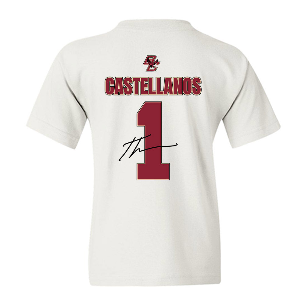 Boston College - NCAA Football : Thomas Castellanos - Classic Shersey Youth T-Shirt-1