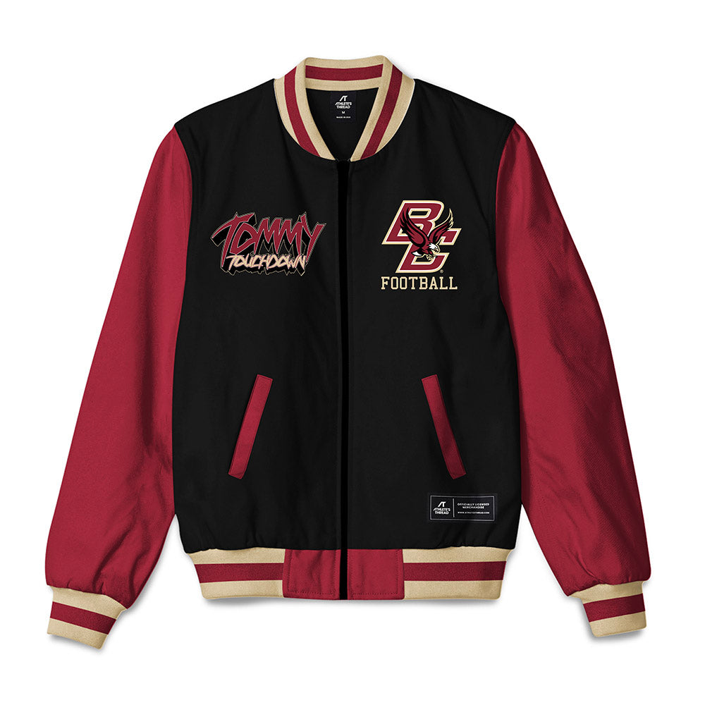 Boston College - NCAA Football : Thomas Castellanos - Bomber Jacket-0