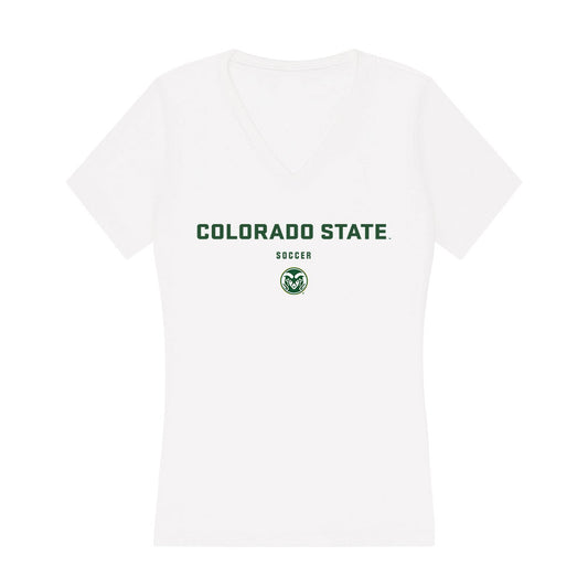 Colorado State - NCAA Women's Soccer : Ashley Bahr - Women's V-Neck T-Shirt-0