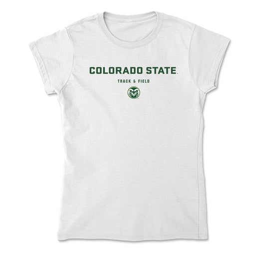 Colorado State - NCAA Men's Track & Field : Mateo Munoz - Soft Style Women’s T-Shirt-0