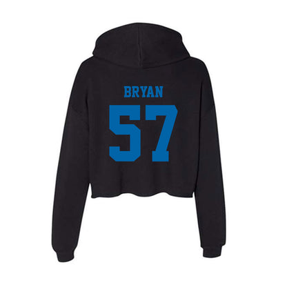 MTSU - NCAA Football : Bo Bryan - Women's Crop Fleece Hoodie-1