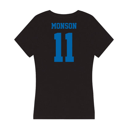 MTSU - NCAA Women's Basketball : Emily Monson - Women's V-Neck T-Shirt-1