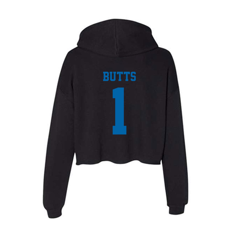 MTSU - NCAA Women's Soccer : Calais Butts - Women's Crop Fleece Hoodie-1