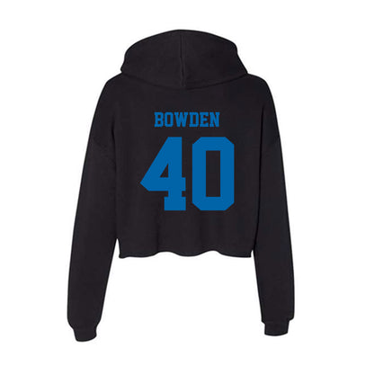 MTSU - NCAA Baseball : Konner Bowden - Women's Crop Fleece Hoodie-1