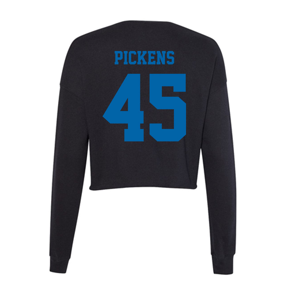 MTSU - NCAA Baseball : John Michael Pickens - Women's Cropped Crew Fleece-1