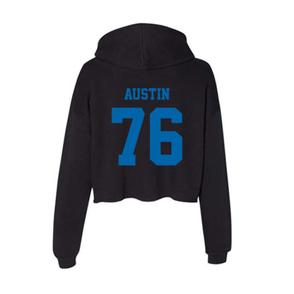 MTSU - NCAA Football : Garrett Austin - Women's Crop Fleece Hoodie-1