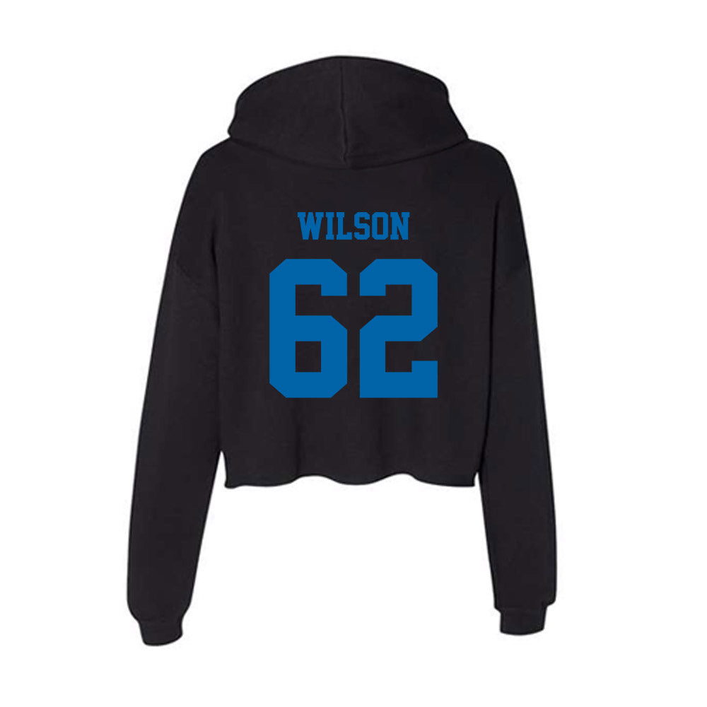 MTSU - NCAA Football : Simon Wilson - Women's Crop Fleece Hoodie-1