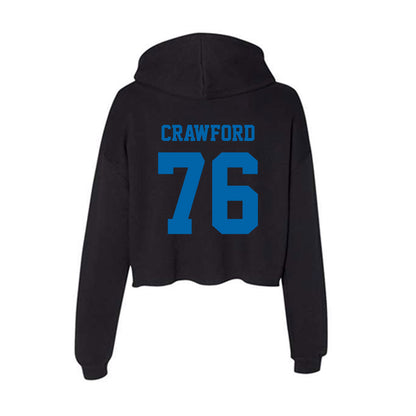 MTSU - NCAA Football : Shamar Crawford - Women's Crop Fleece Hoodie-1