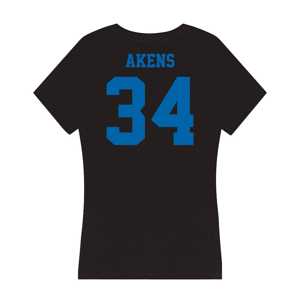 MTSU - NCAA Baseball : Ollie Akens - Women's V-Neck T-Shirt-1