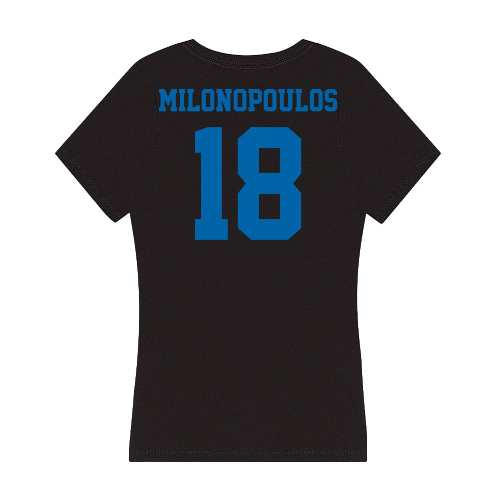 MTSU - NCAA Softball : Dimitra Milonopoulos - Women's V-Neck T-Shirt-1