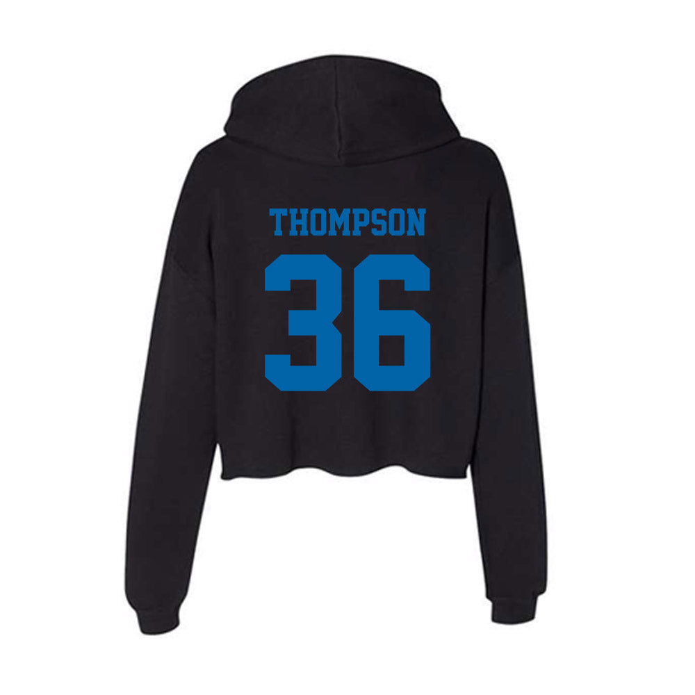 MTSU - NCAA Football : Jordan Thompson - Women's Crop Fleece Hoodie-1