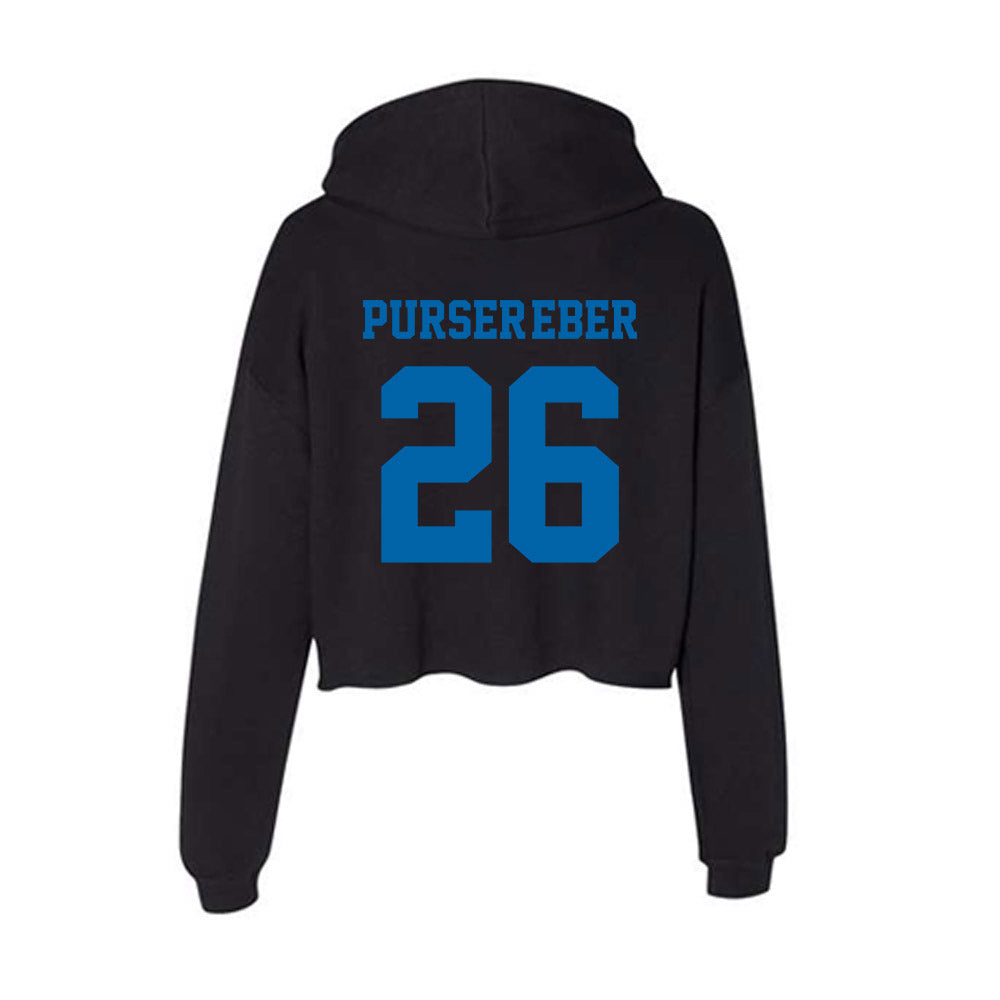 MTSU - NCAA Baseball : Braeden Purser-Eber - Women's Crop Fleece Hoodie-1