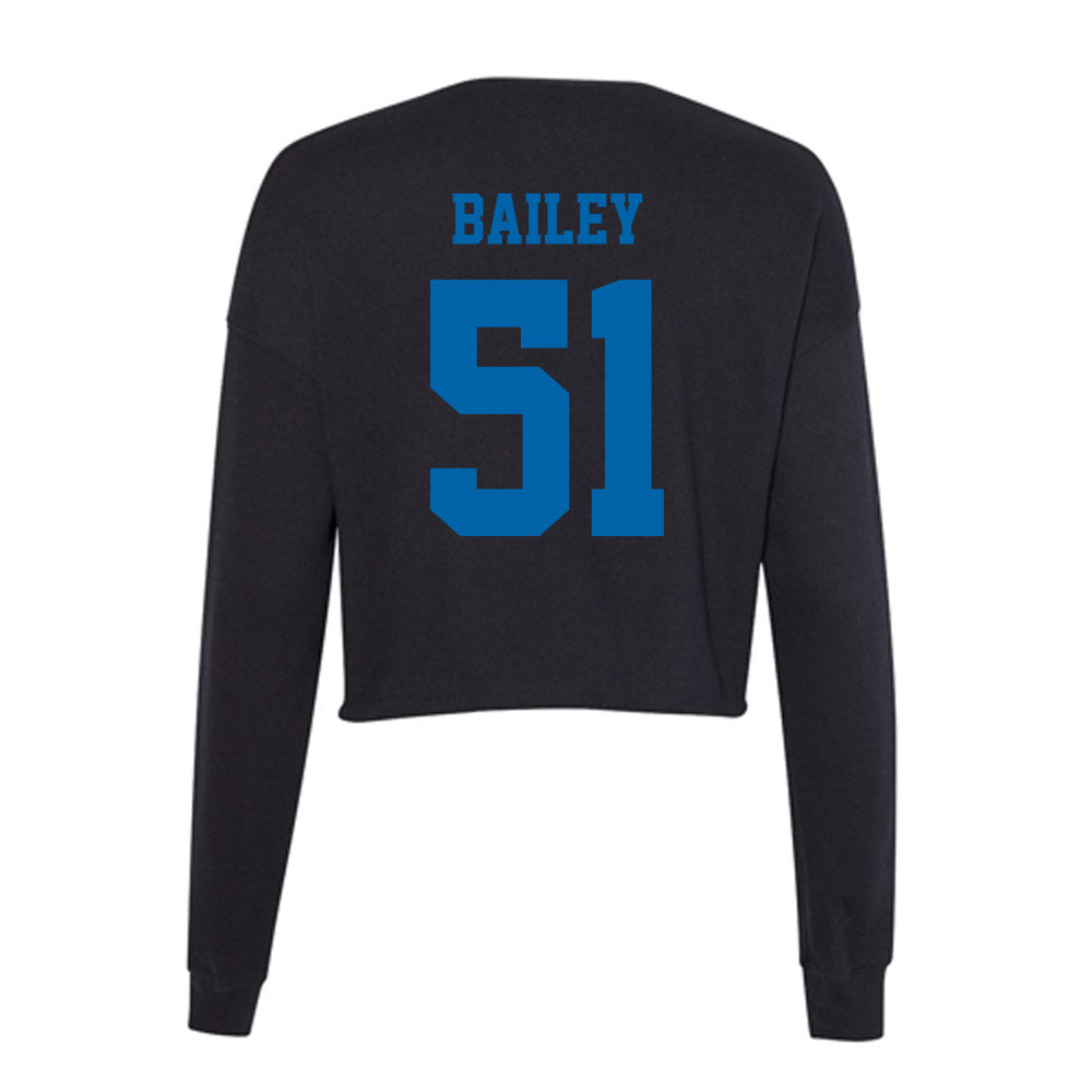 MTSU - NCAA Football : Amarrien Bailey - Women's Cropped Crew Fleece-1