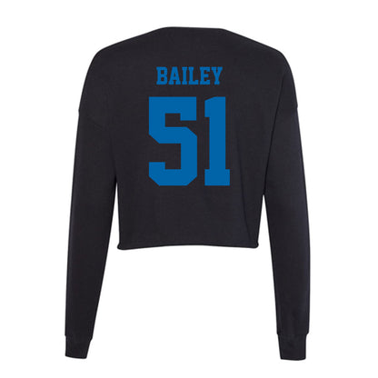 MTSU - NCAA Football : Amarrien Bailey - Women's Cropped Crew Fleece-1