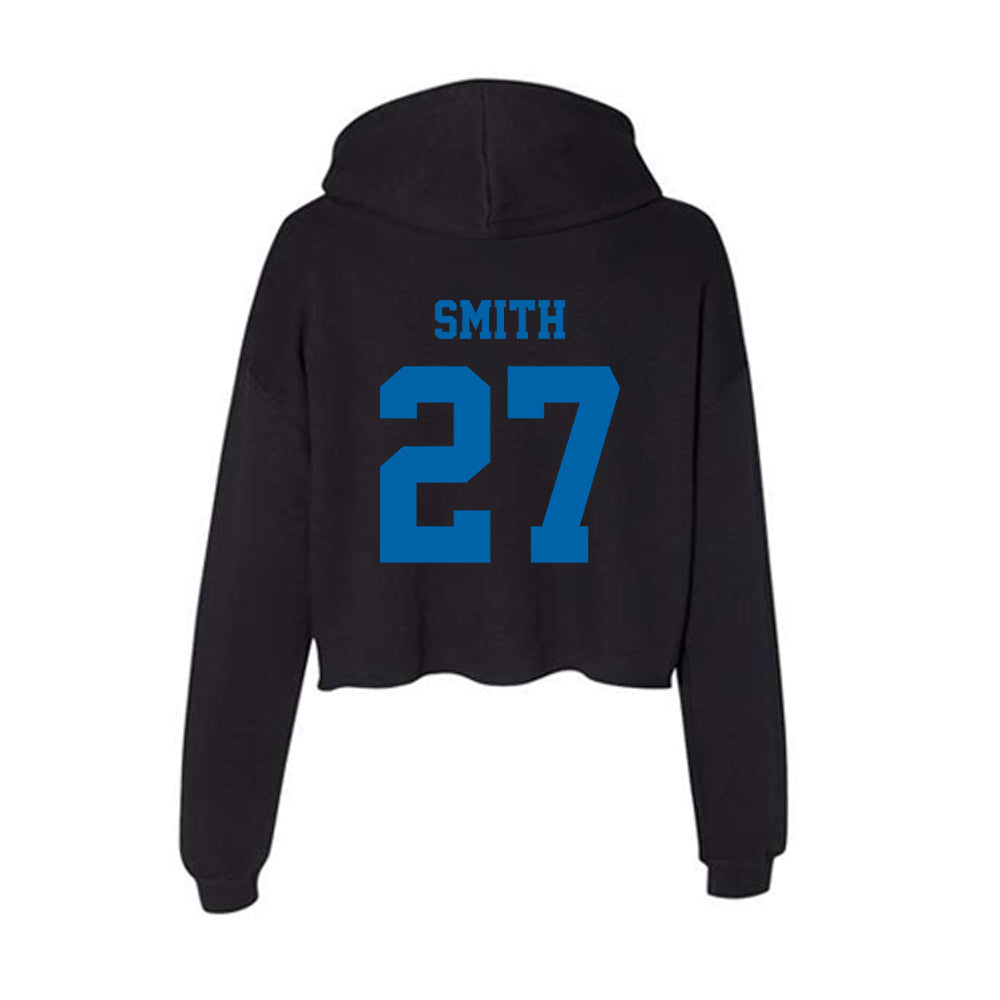 MTSU - NCAA Football : Rickey Smith - Women's Crop Fleece Hoodie-1