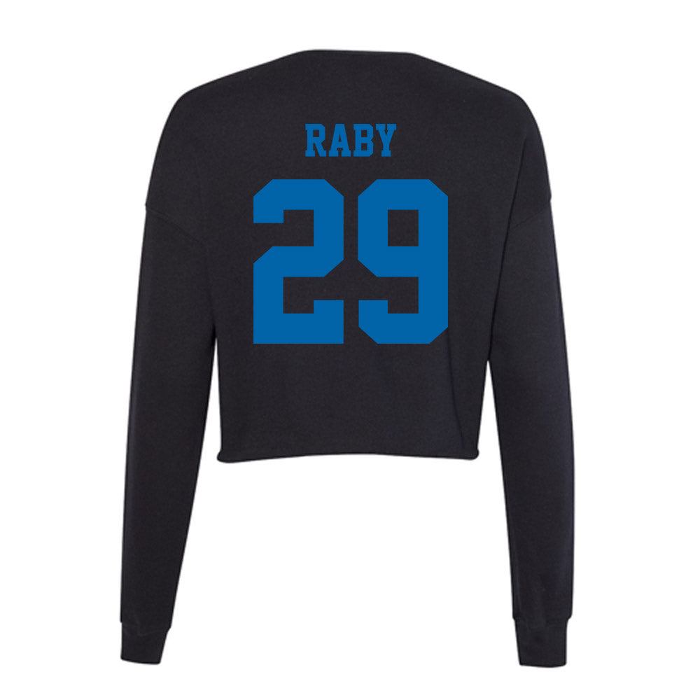 MTSU - NCAA Football : Tyrell Raby - Women's Cropped Crew Fleece-1