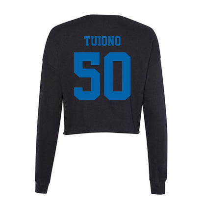 MTSU - NCAA Football : Ikani Tuiono - Women's Cropped Crew Fleece-1