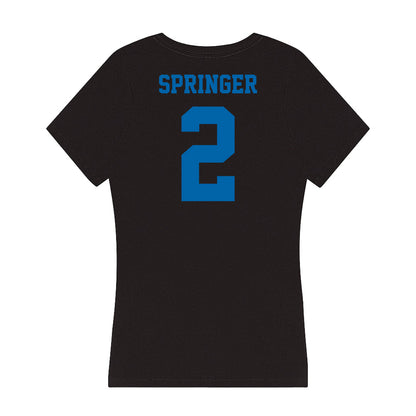 MTSU - NCAA Women's Volleyball : Brooke Springer - Women's V-Neck T-Shirt-1