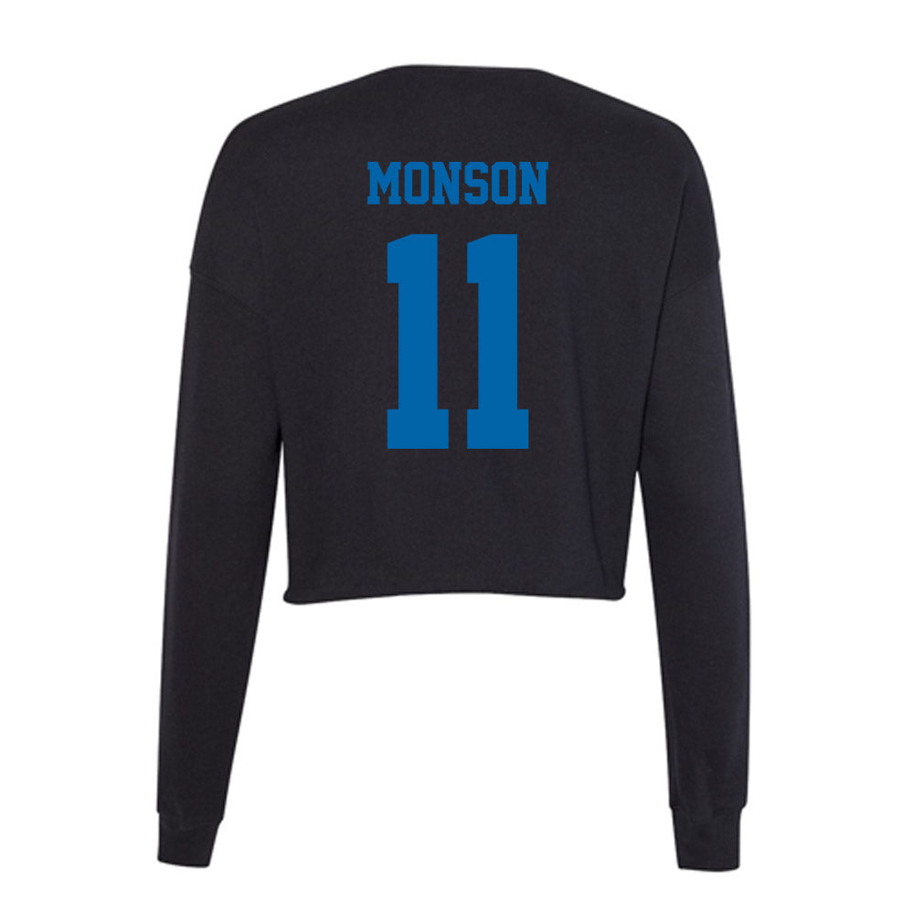 MTSU - NCAA Women's Basketball : Emily Monson - Women's Cropped Crew Fleece-1