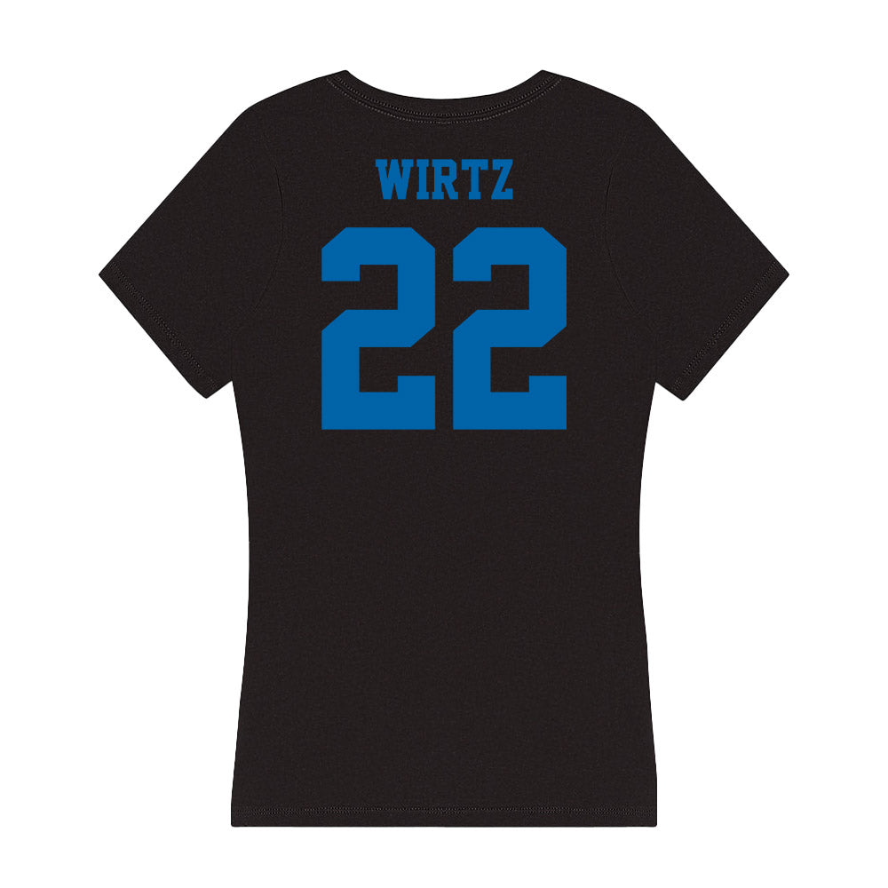 MTSU - NCAA Baseball : Jalen Wirtz - Women's V-Neck T-Shirt-1