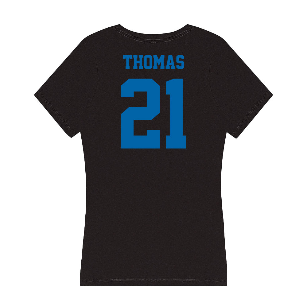 MTSU - NCAA Women's Soccer : Delaney Thomas - Women's V-Neck T-Shirt-1