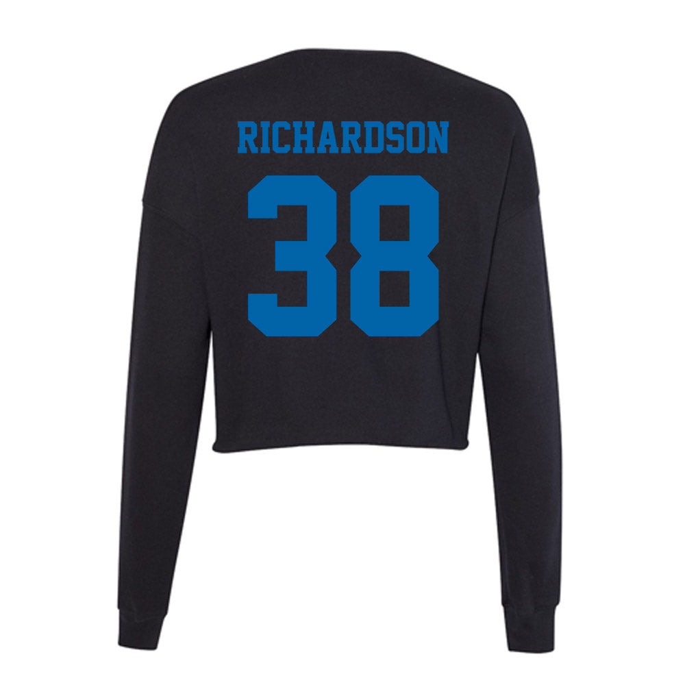 MTSU - NCAA Baseball : Drew R Richardson - Women's Cropped Crew Fleece-1