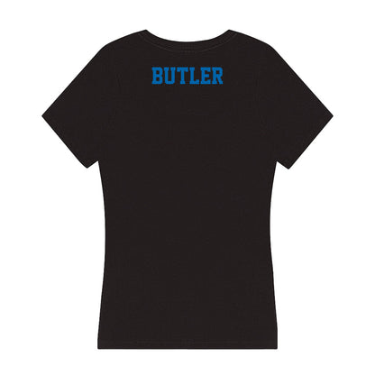 MTSU - NCAA Men's Track & Field : DeVaun Butler - Women's V-Neck T-Shirt-1