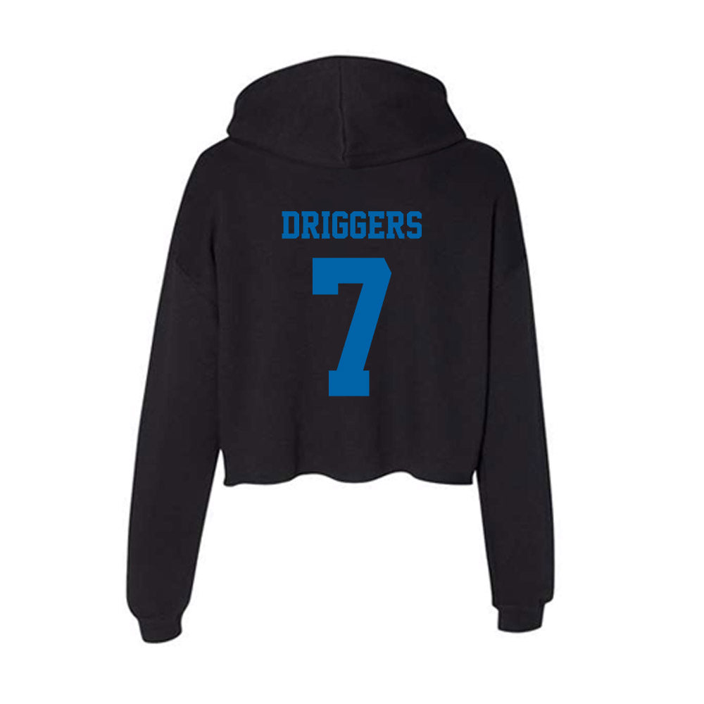 MTSU - NCAA Football : Sam Driggers - Women's Crop Fleece Hoodie-1