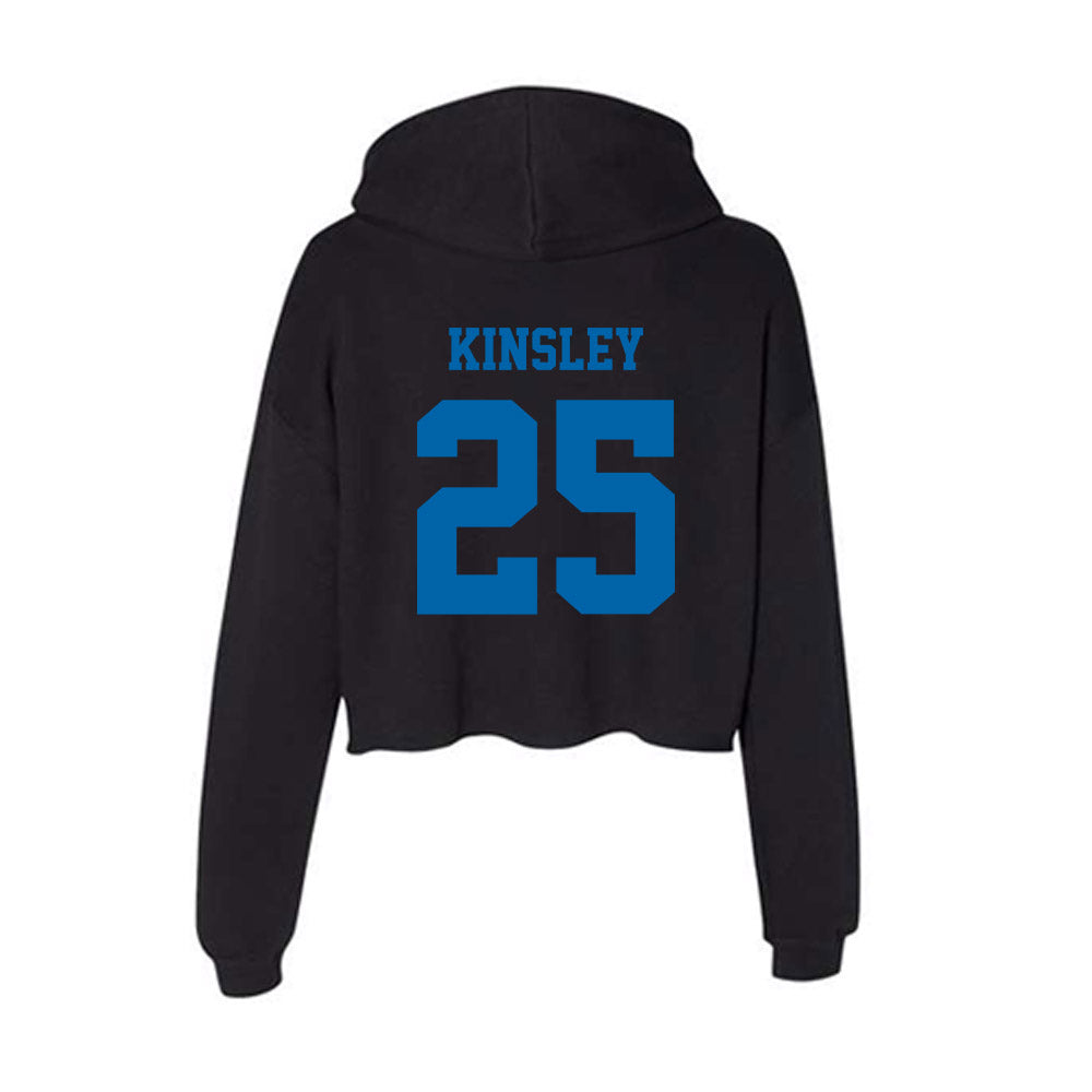 MTSU - NCAA Women's Soccer : Arianna Kinsley - Women's Crop Fleece Hoodie-1