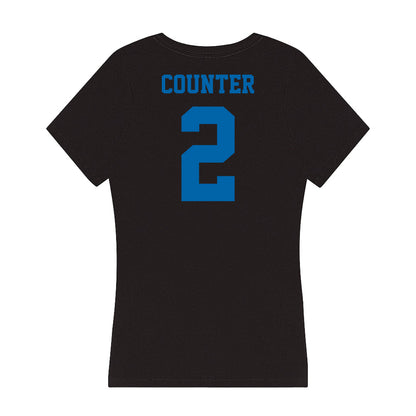 MTSU - NCAA Men's Basketball : Jlynn Counter - Women's V-Neck T-Shirt-1