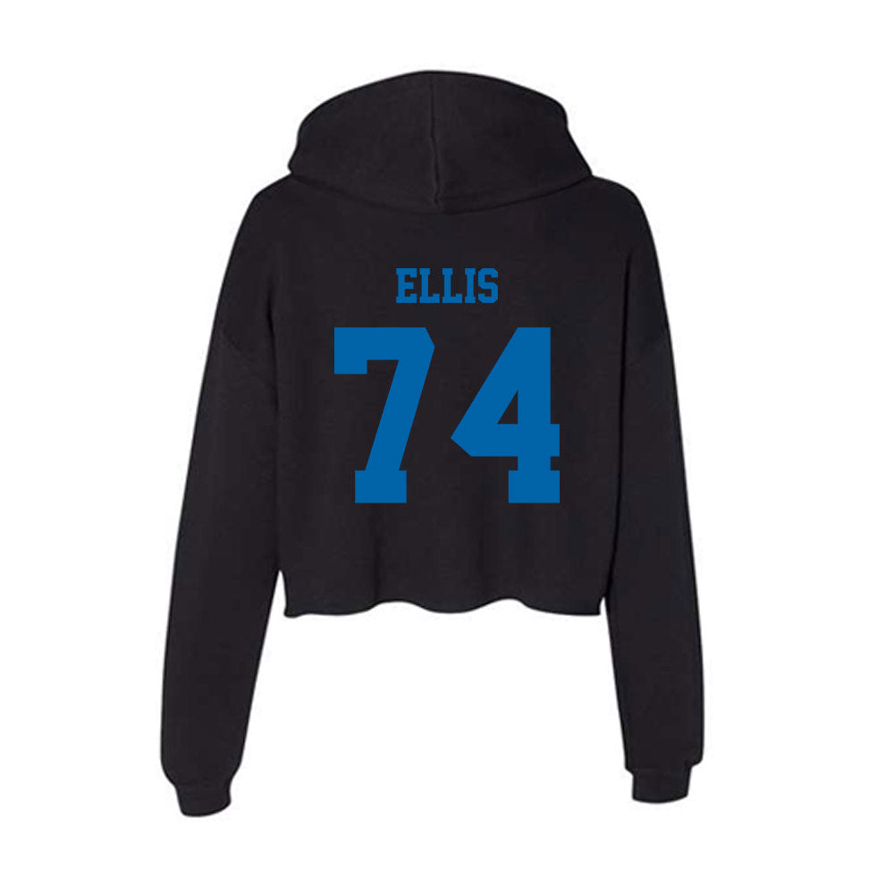 MTSU - NCAA Football : Ethan Ellis - Women's Crop Fleece Hoodie-1