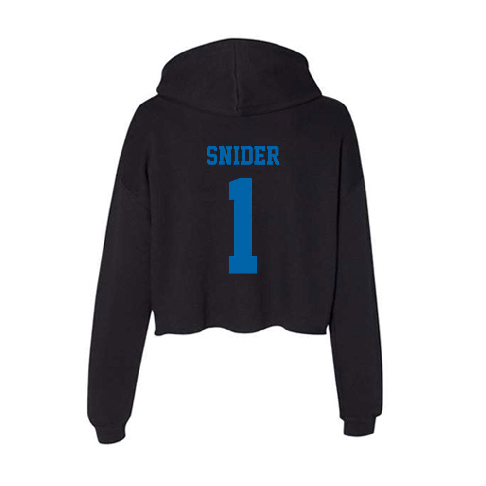 MTSU - NCAA Baseball : Grant Snider - Women's Crop Fleece Hoodie-1