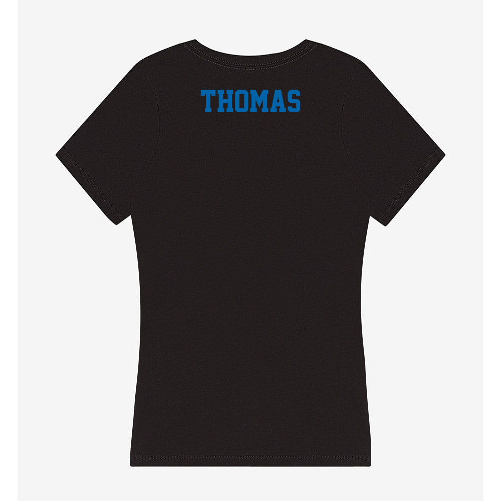 MTSU - NCAA Men's Track & Field : James Thomas - Women's V-Neck T-Shirt-1