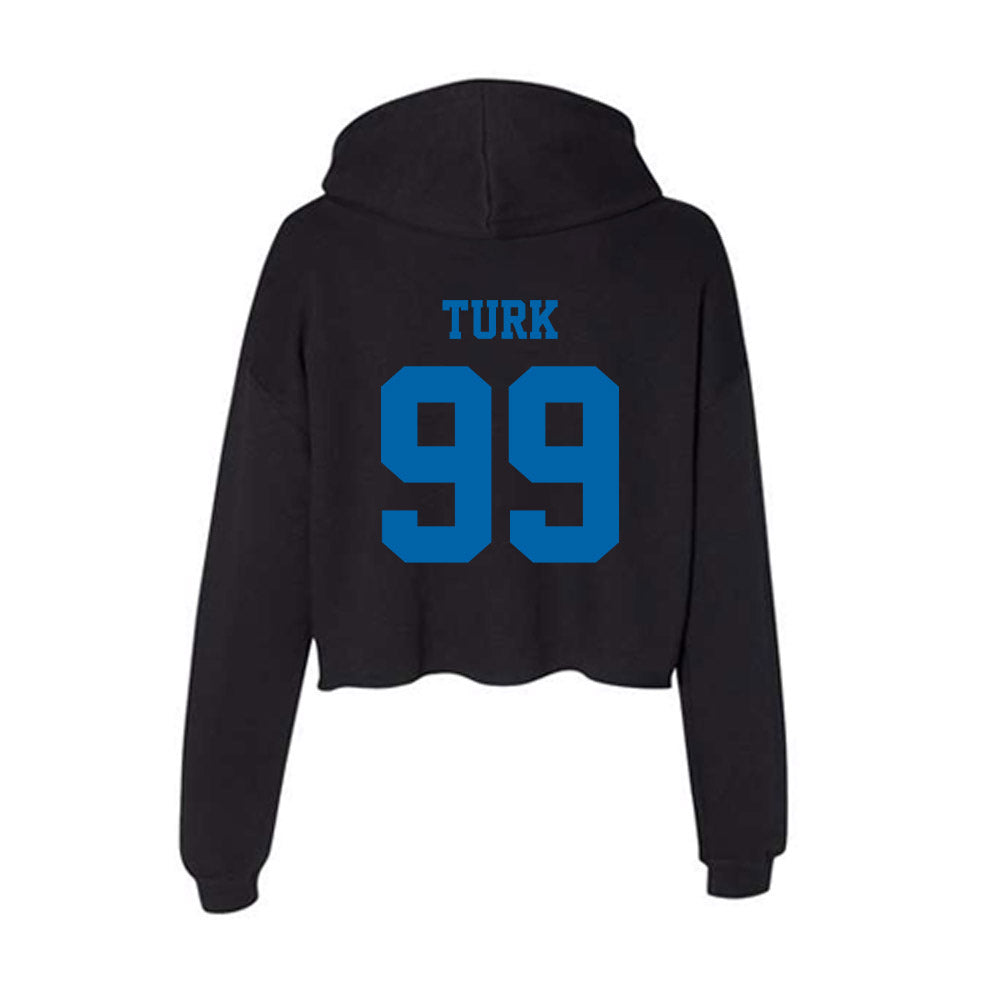 MTSU - NCAA Football : Trey Turk - Women's Crop Fleece Hoodie-1