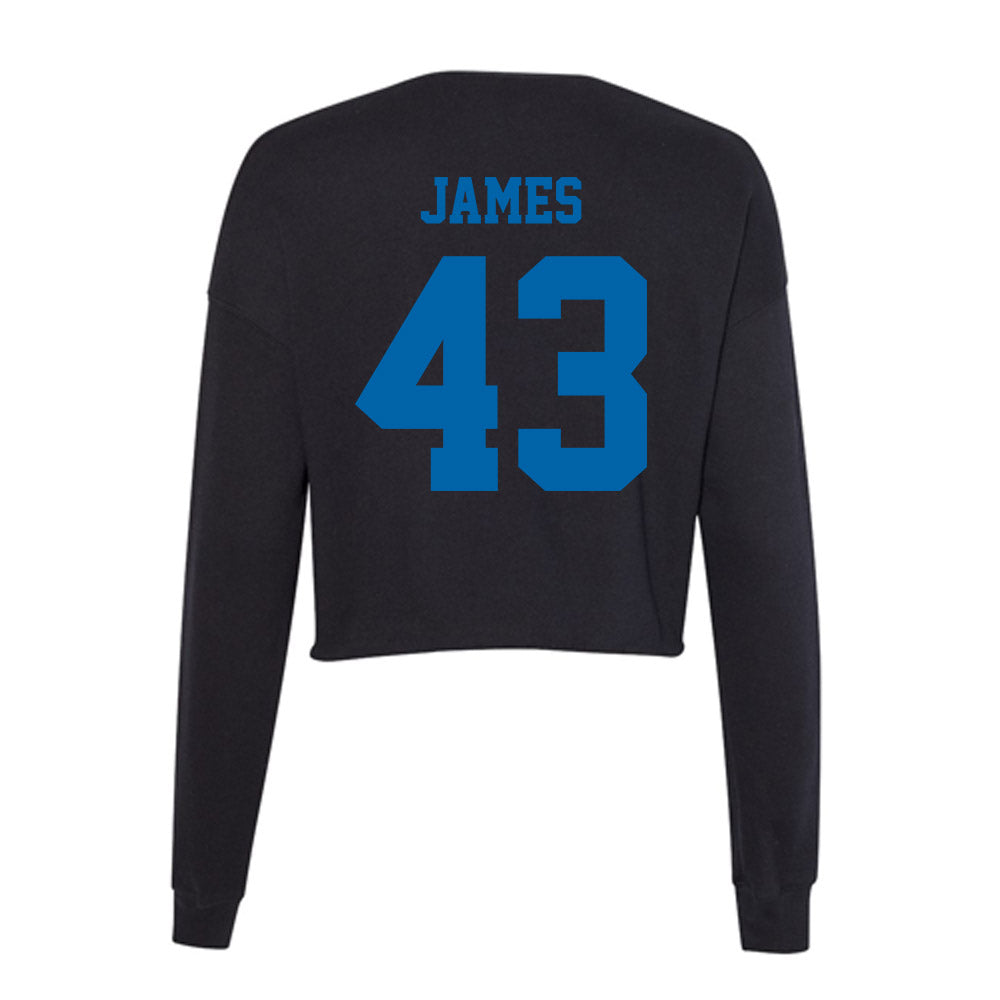 MTSU - NCAA Football : Markel James - Women's Cropped Crew Fleece-1