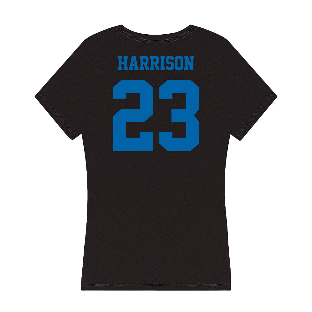 MTSU - NCAA Women's Basketball : Jada Harrison - Women's V-Neck T-Shirt-1