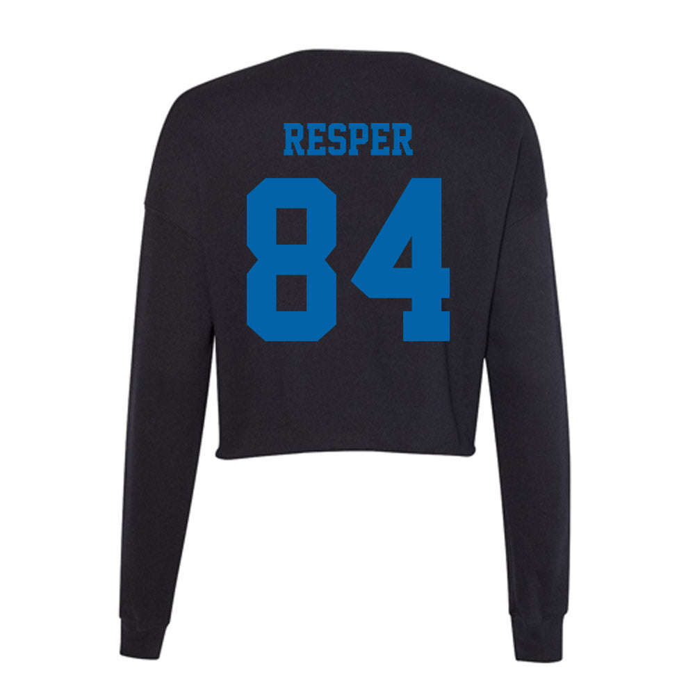 MTSU - NCAA Football : Tyson Resper - Women's Cropped Crew Fleece-1