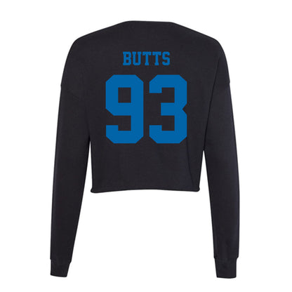 MTSU - NCAA Football : Aidan Butts - Women's Cropped Crew Fleece-1