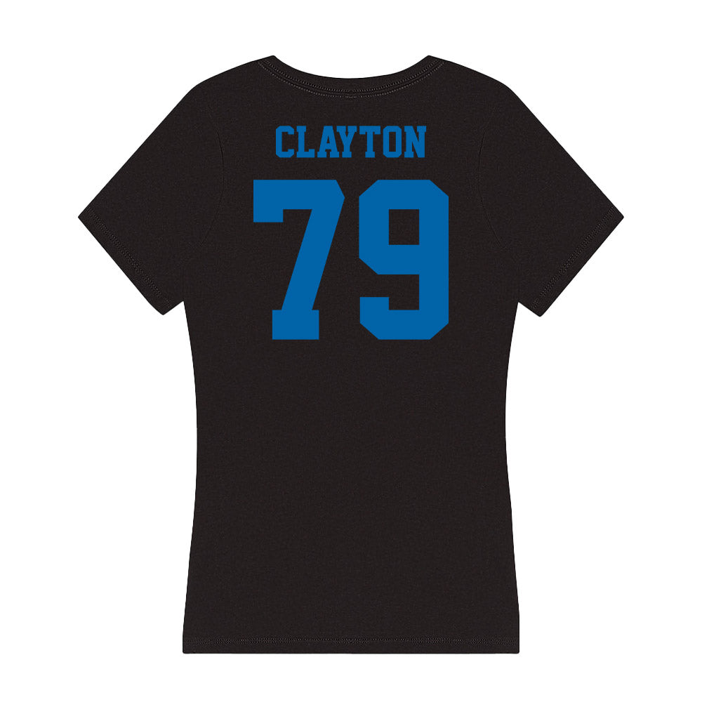 MTSU - NCAA Football : Zach Clayton - Women's V-Neck T-Shirt-1