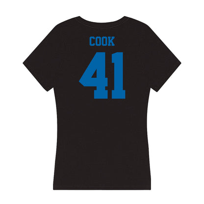 MTSU - NCAA Baseball : Calvin Cook - Women's V-Neck T-Shirt-1