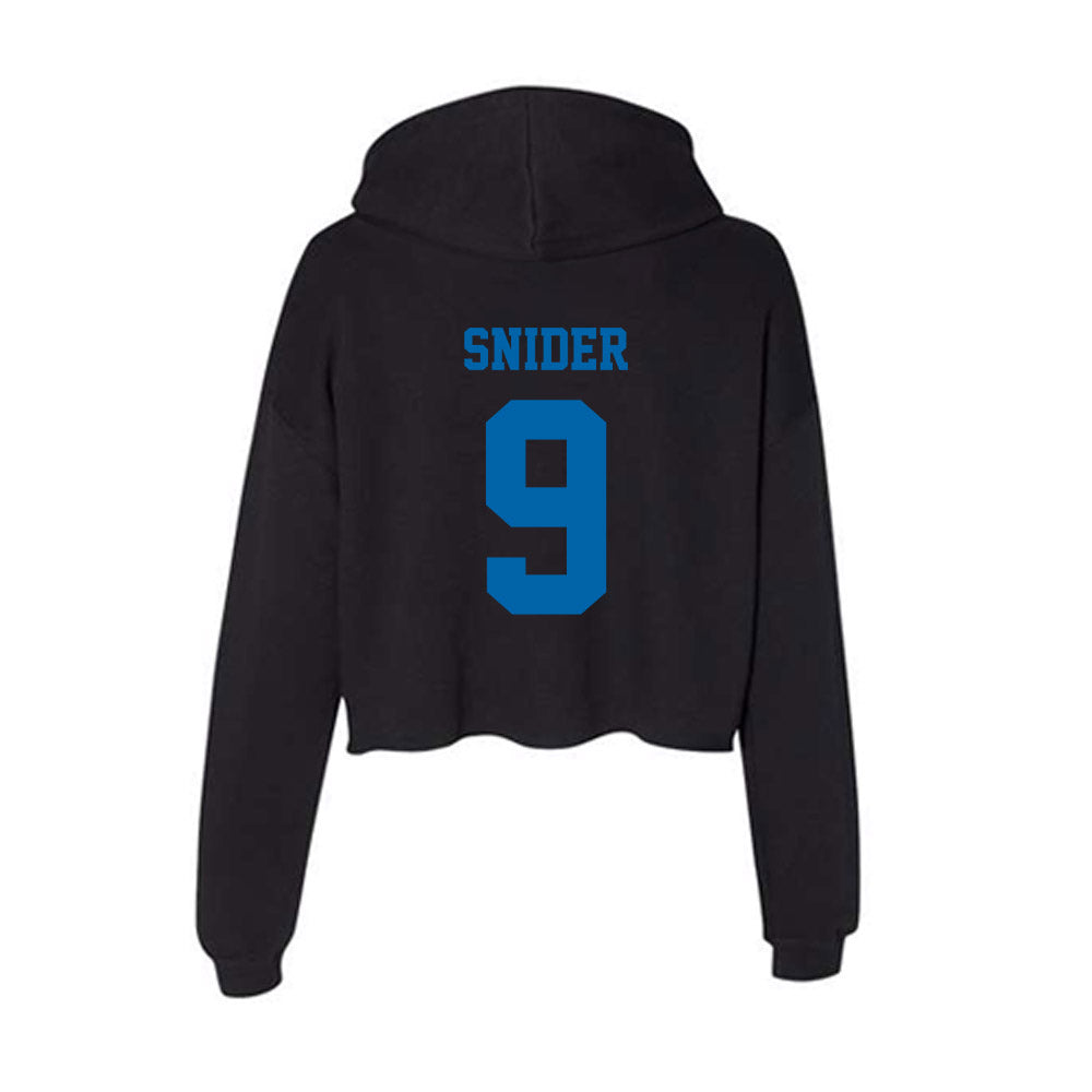 MTSU - NCAA Baseball : Eston Snider - Women's Crop Fleece Hoodie-1