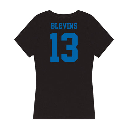 MTSU - NCAA Softball : Ansley Blevins - Women's V-Neck T-Shirt-1