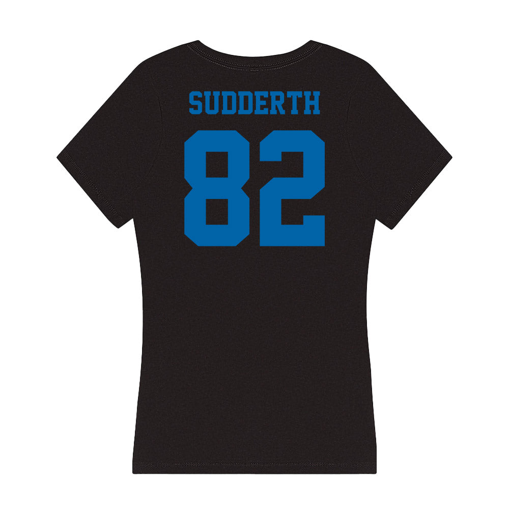 MTSU - NCAA Football : Taharin Sudderth - Women's V-Neck T-Shirt-1