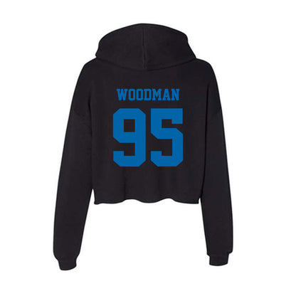 MTSU - NCAA Football : Baylen Woodman - Women's Crop Fleece Hoodie-1