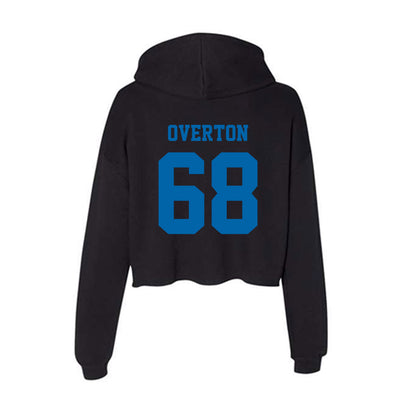 MTSU - NCAA Football : Jason Overton - Women's Crop Fleece Hoodie-1