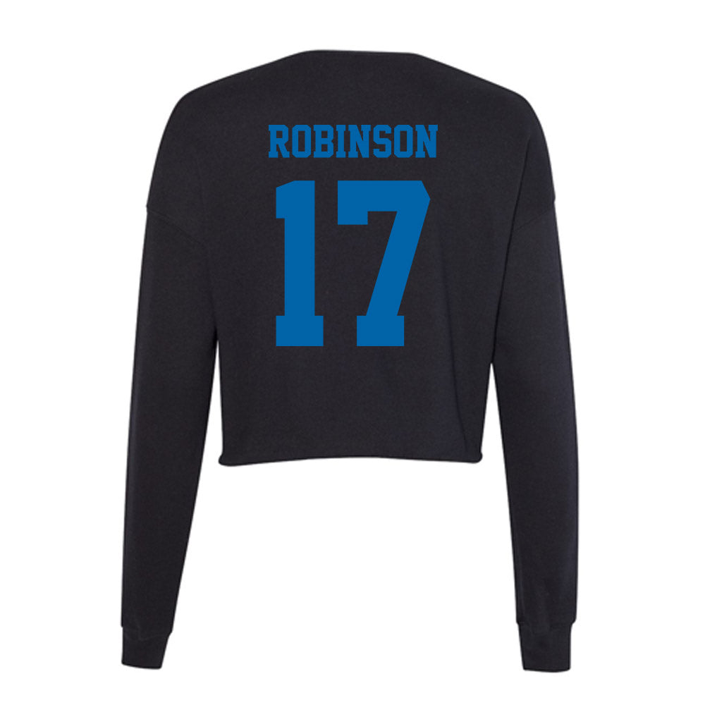 MTSU - NCAA Baseball : Ethan Robinson - Women's Cropped Crew Fleece-1
